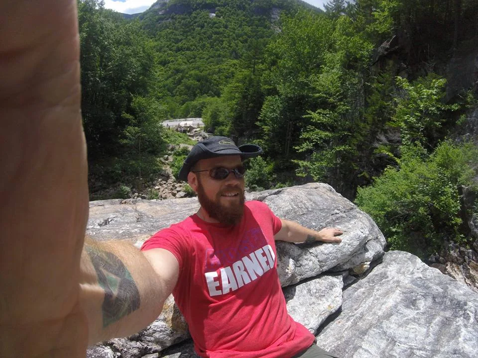 Jonathan enjoying the view at Silver Cascade!