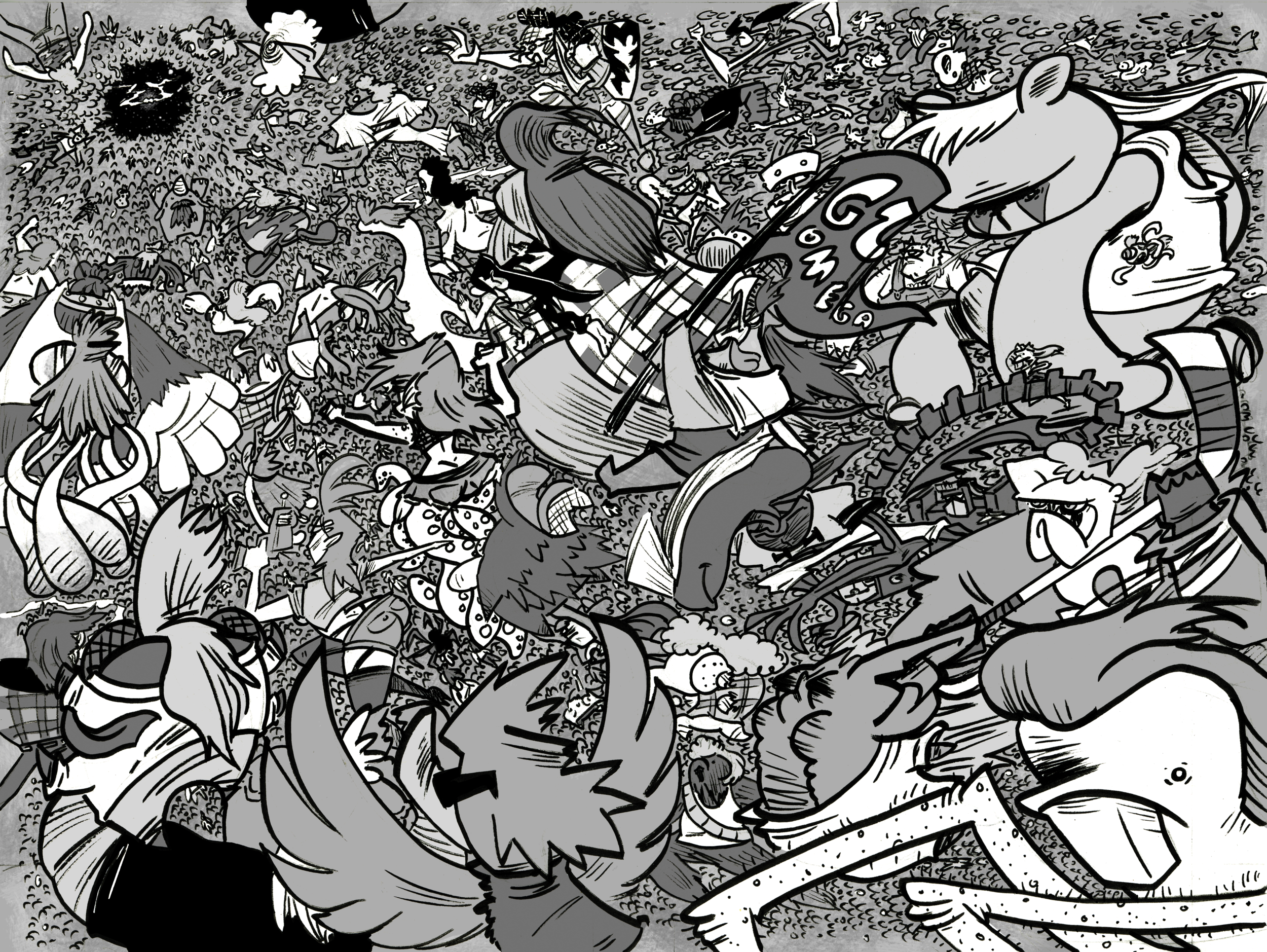 LASER DOG #3 PAGE SPREAD 17-18