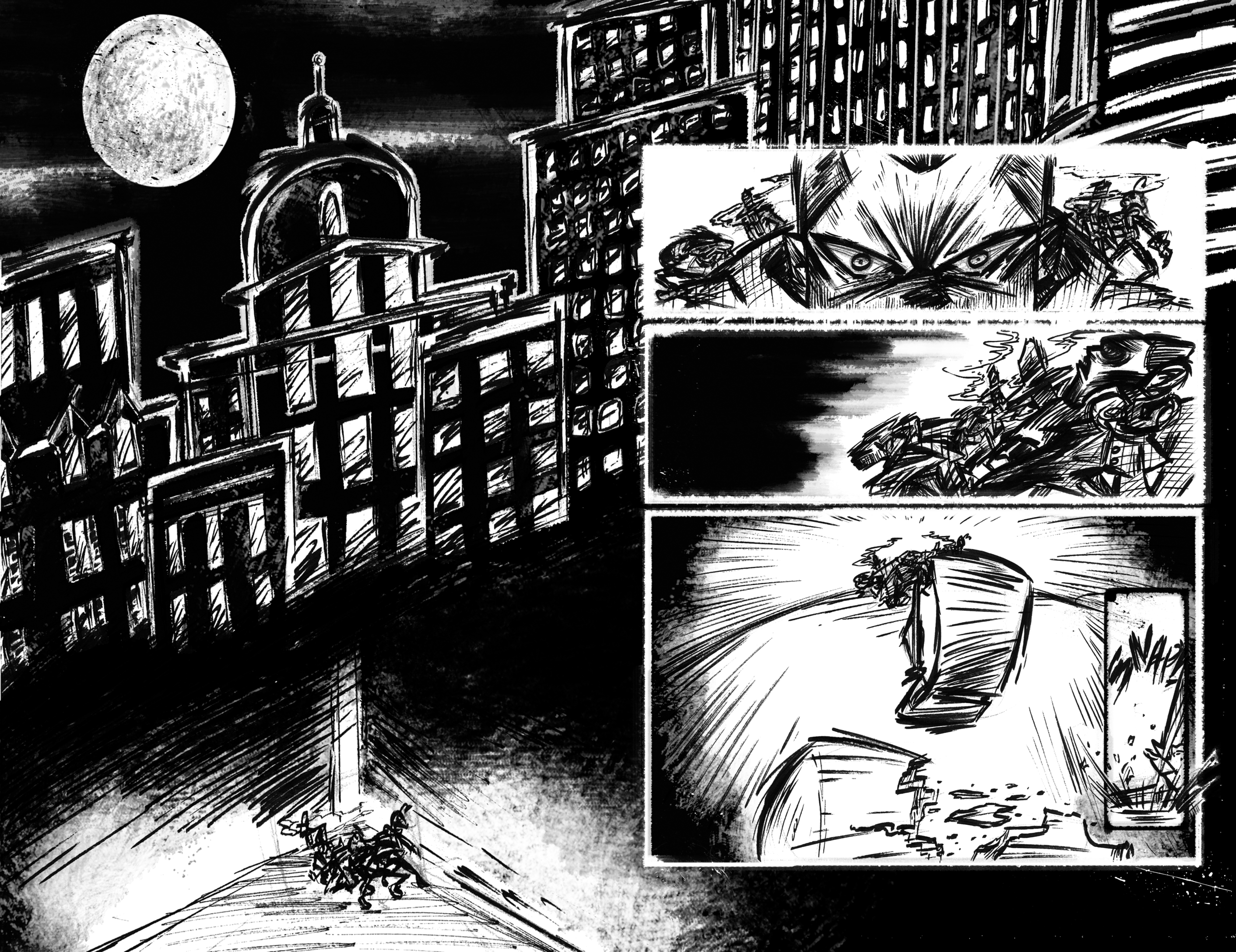 ST LOUIS' OWN: BOTTOMS GANG #1 PAGE SPREAD 1-2