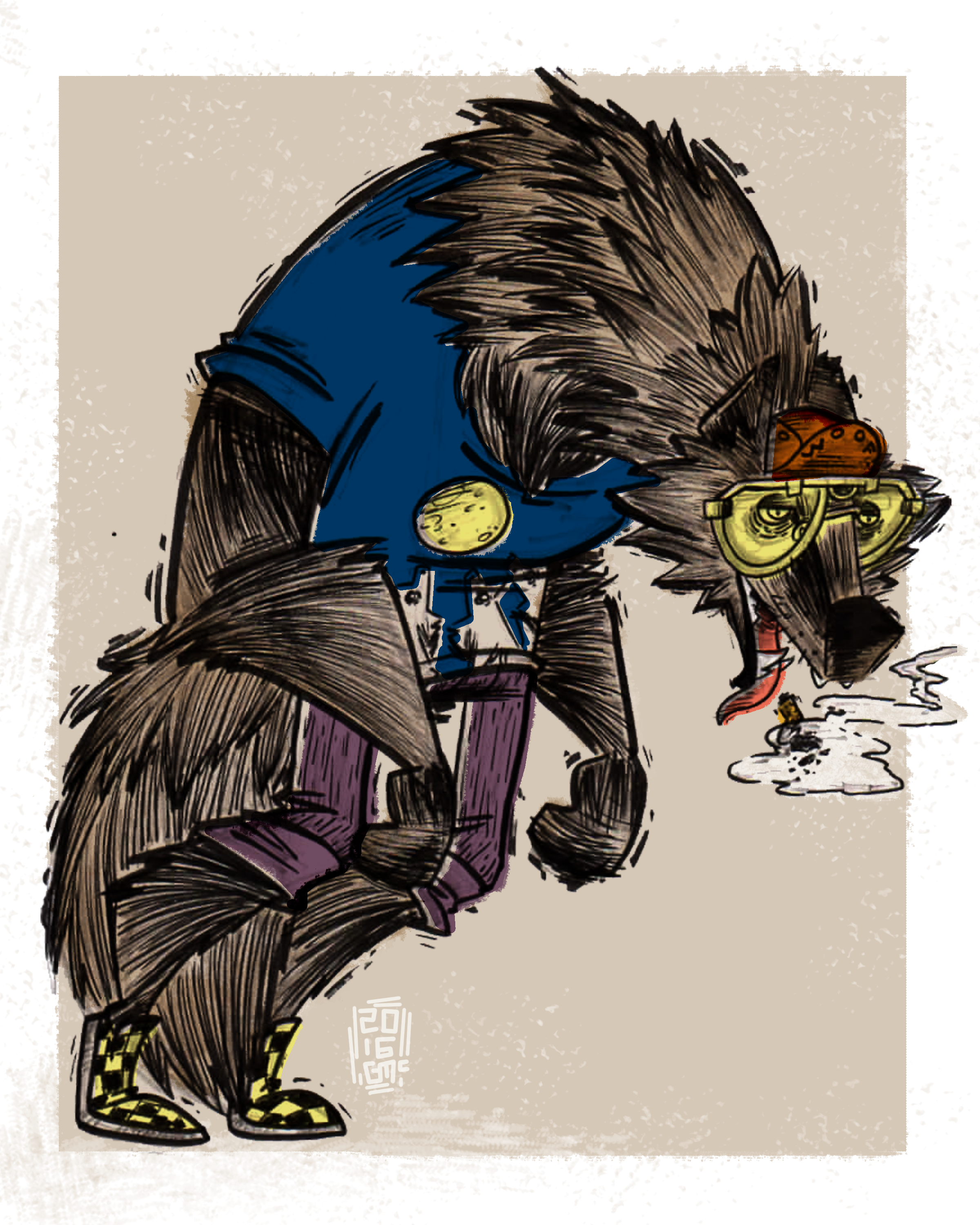 HIPSTER PETS: WILCO WOLF