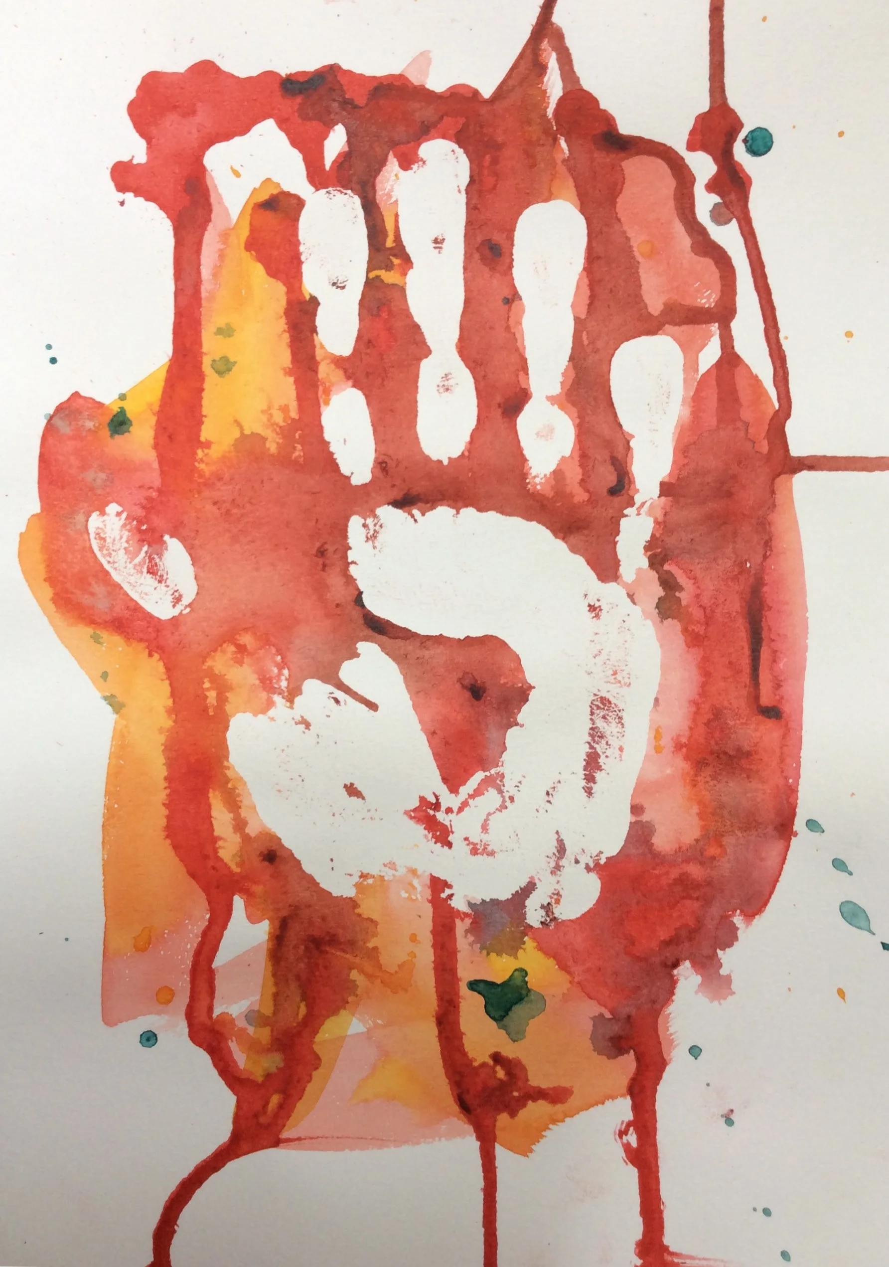 "Resistance" Art journal, watercolour, 9 x 12"