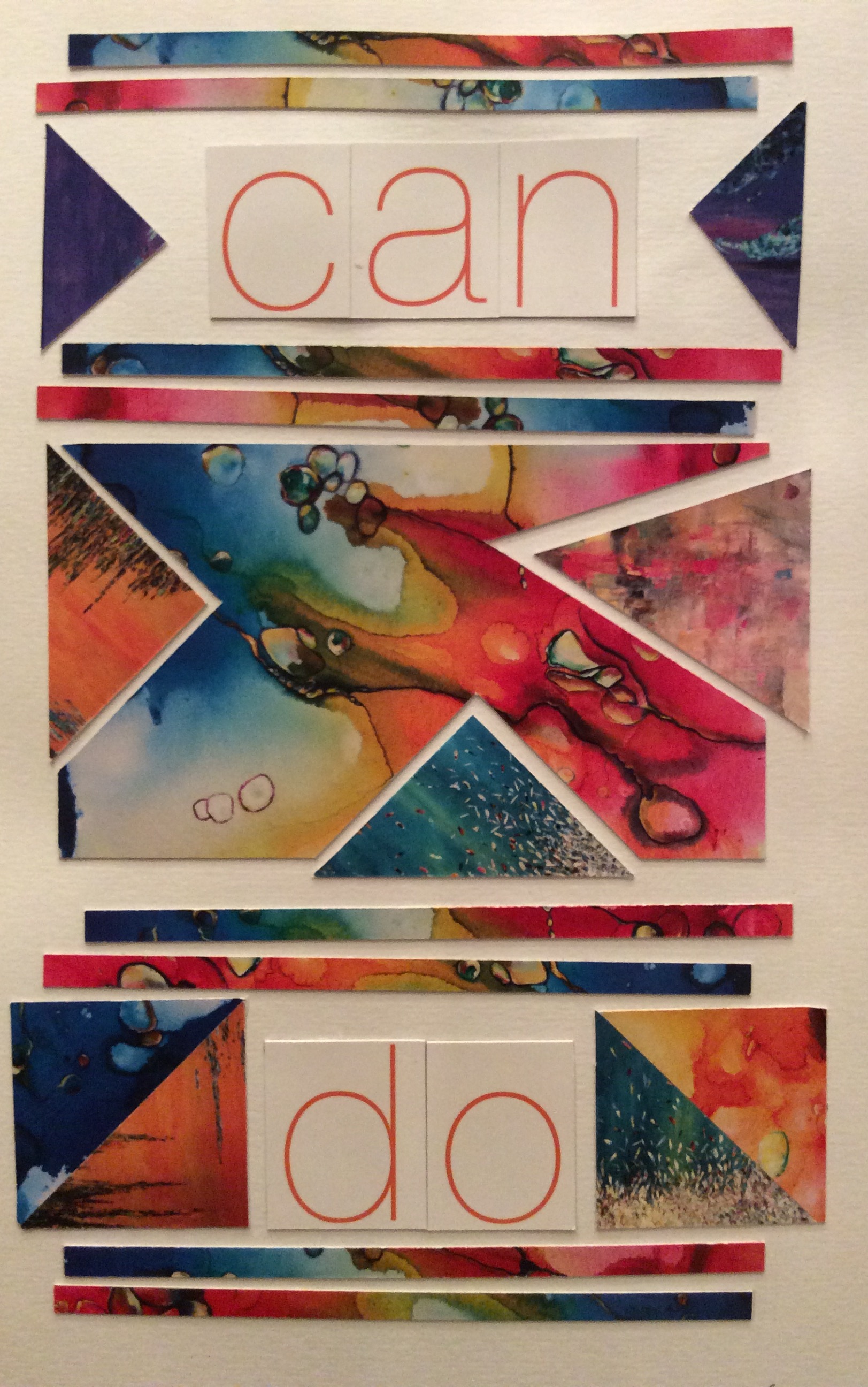 "Can Do" Art journal, collage.