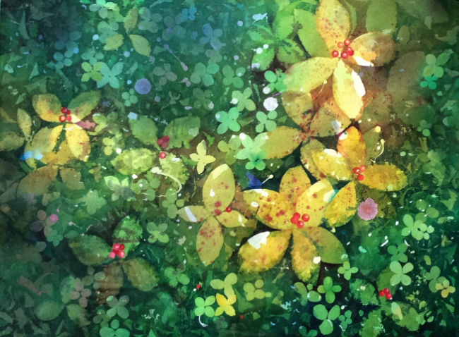 "Constellation" Watercolour, 21 x 29".