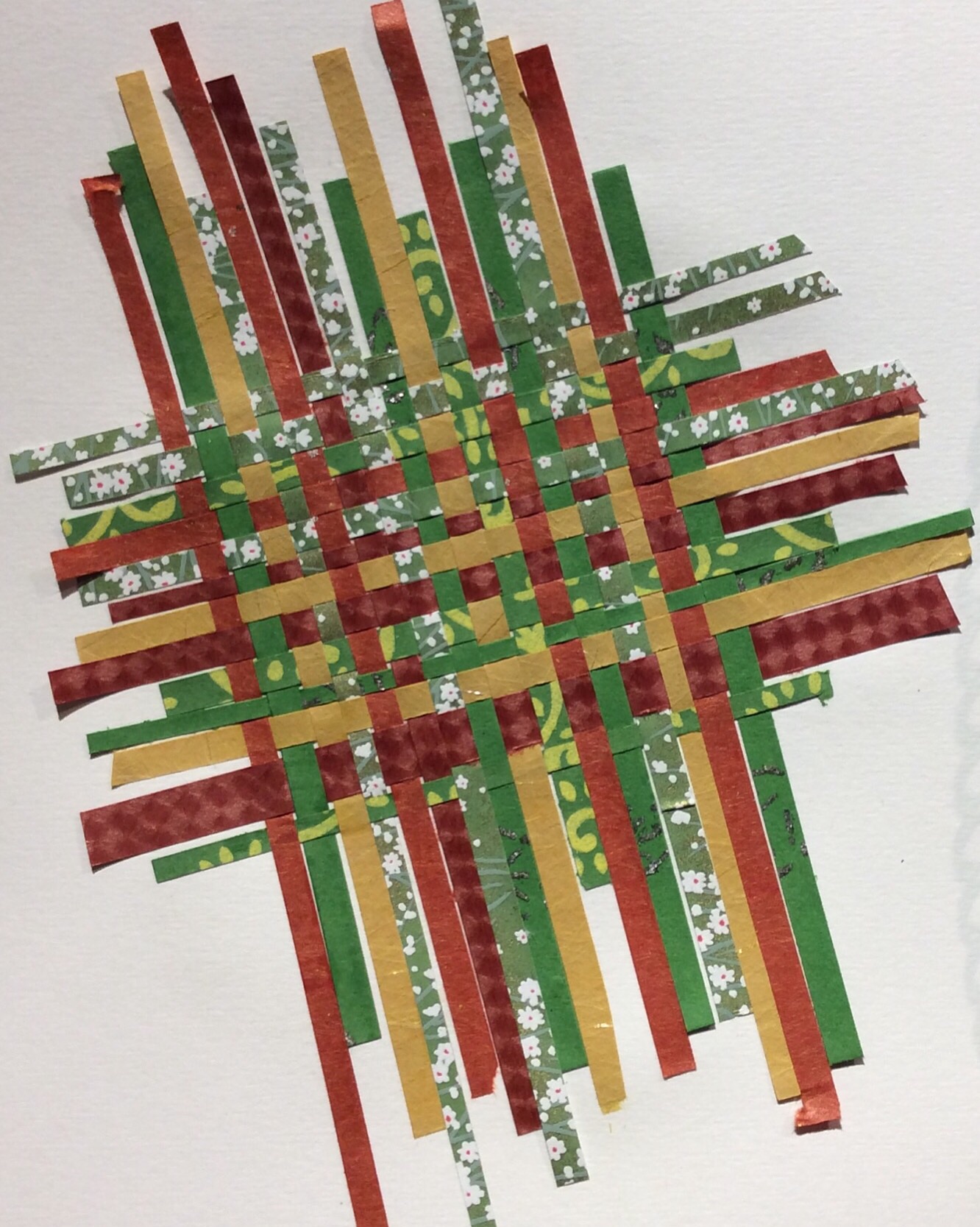 "New Again" Art journal, woven Japanese papers