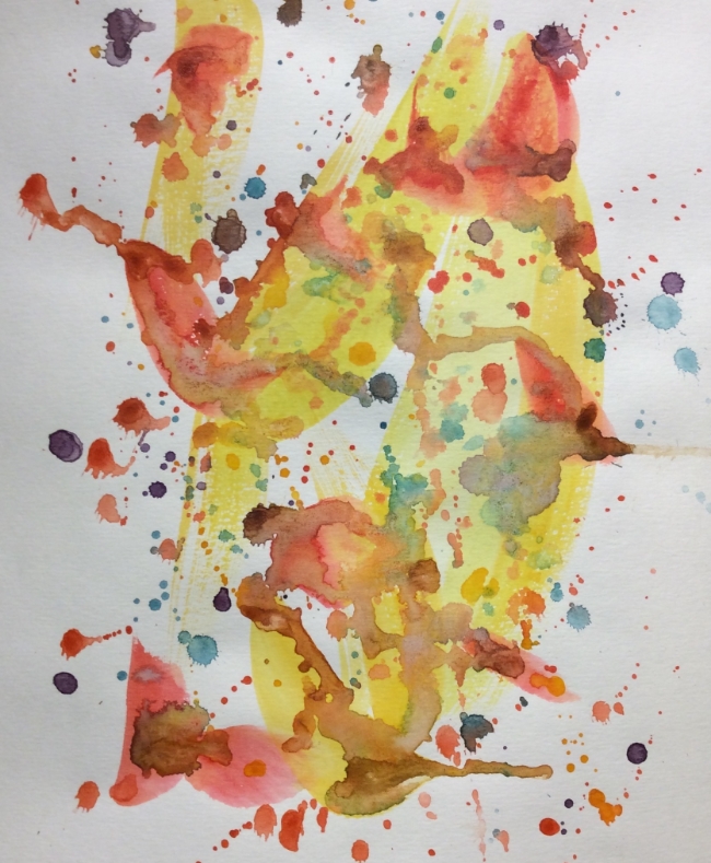 "The Joy of Singing" Art journal, watercolour
