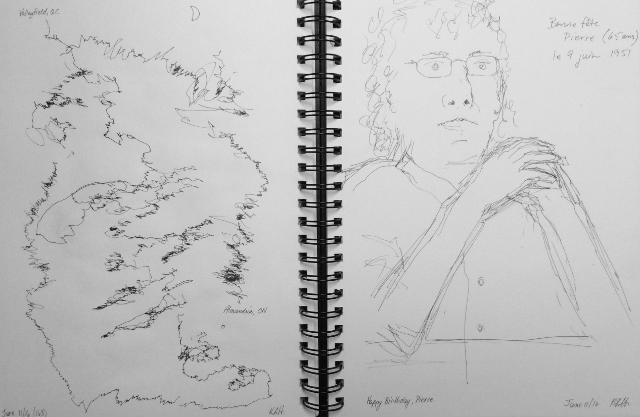 Art journal, ink