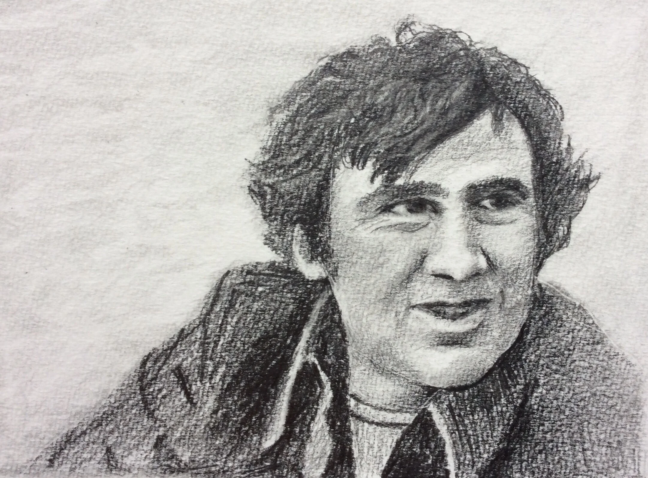 "Happy birthday, John!" Art journal, pencil