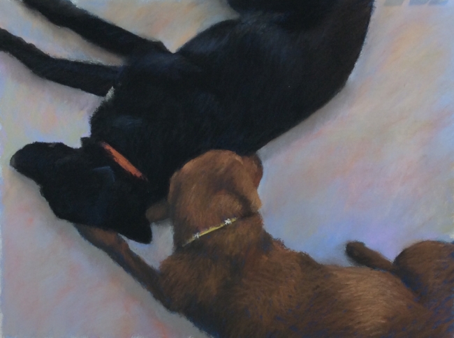 Title TBD. Pastel, 12 x 16"