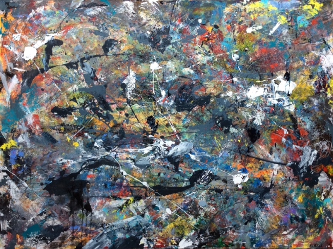 "Titoni (Waste Not Whatnot #6)" Acrylic, 30 x 40"