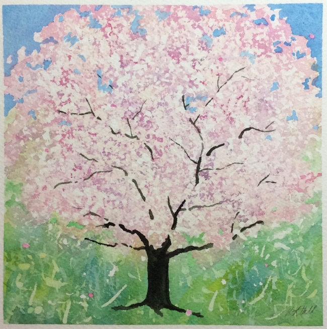 Title TBD. Watercolour, 8 x 8"