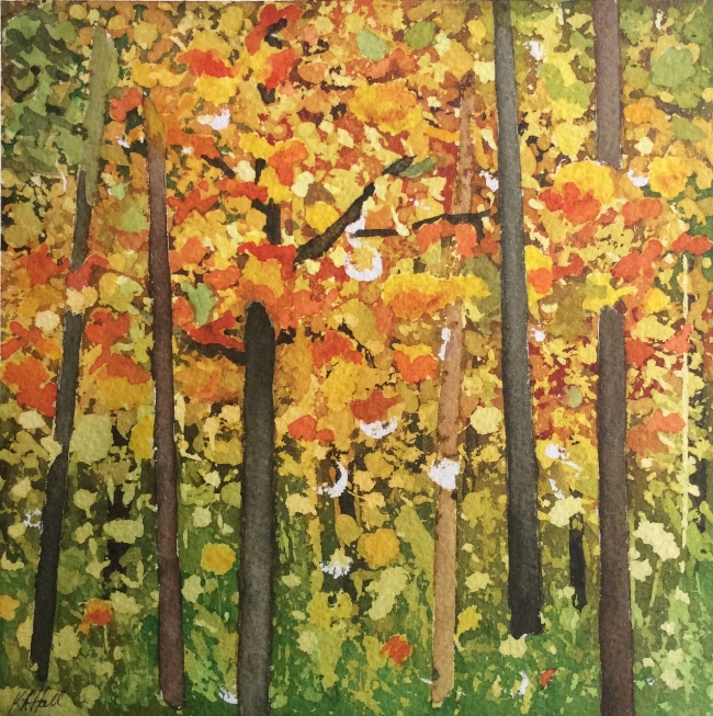 Title TBD. Watercolour, 8 x 8"