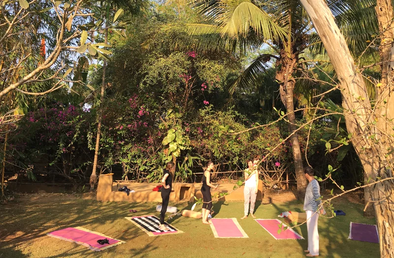 Session Outdoor @ Yoga Magic Goa - Jan 2017