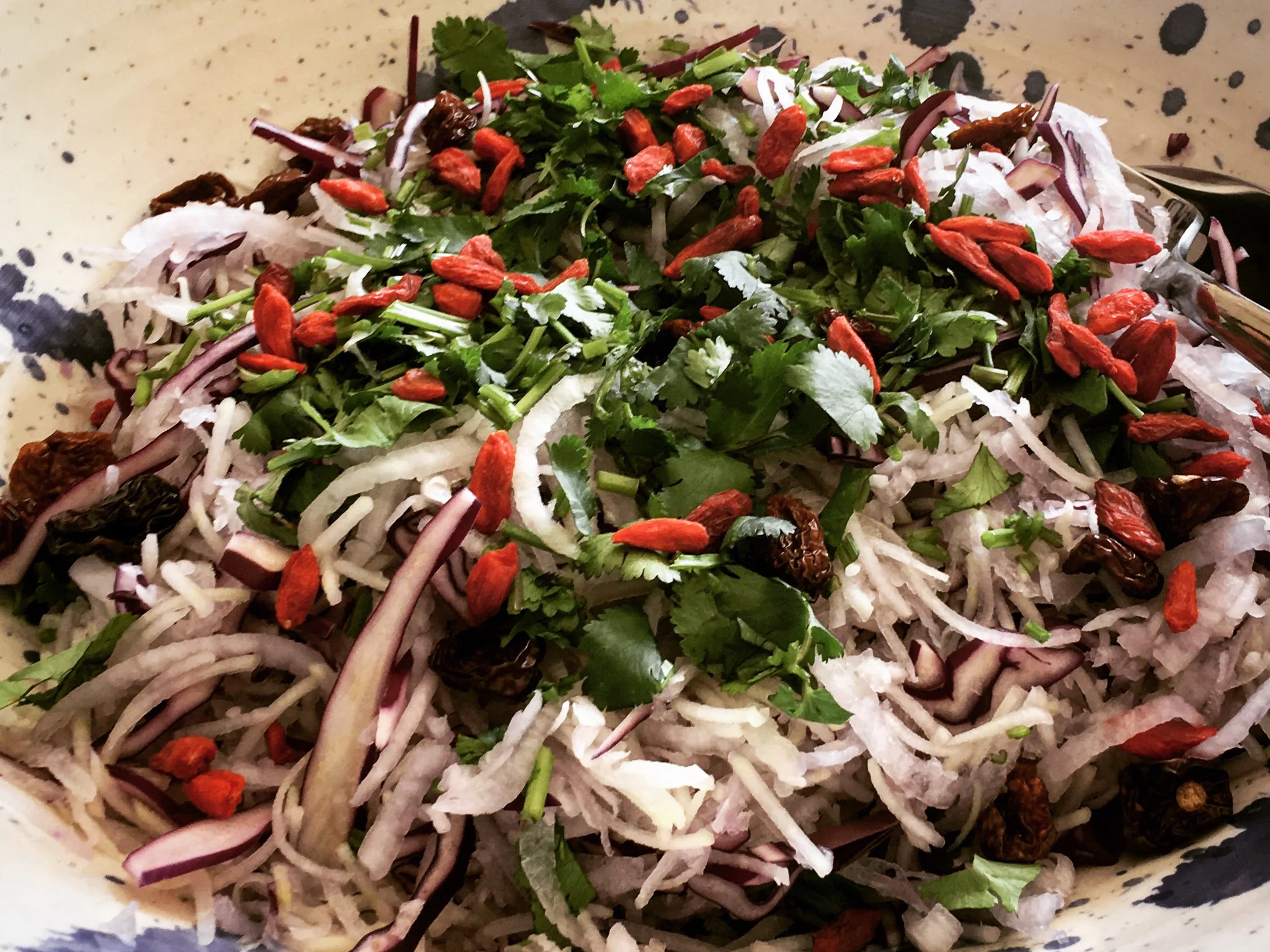 Raw vegan phad thai @ La Ferme de Solterre - Mai 2017
