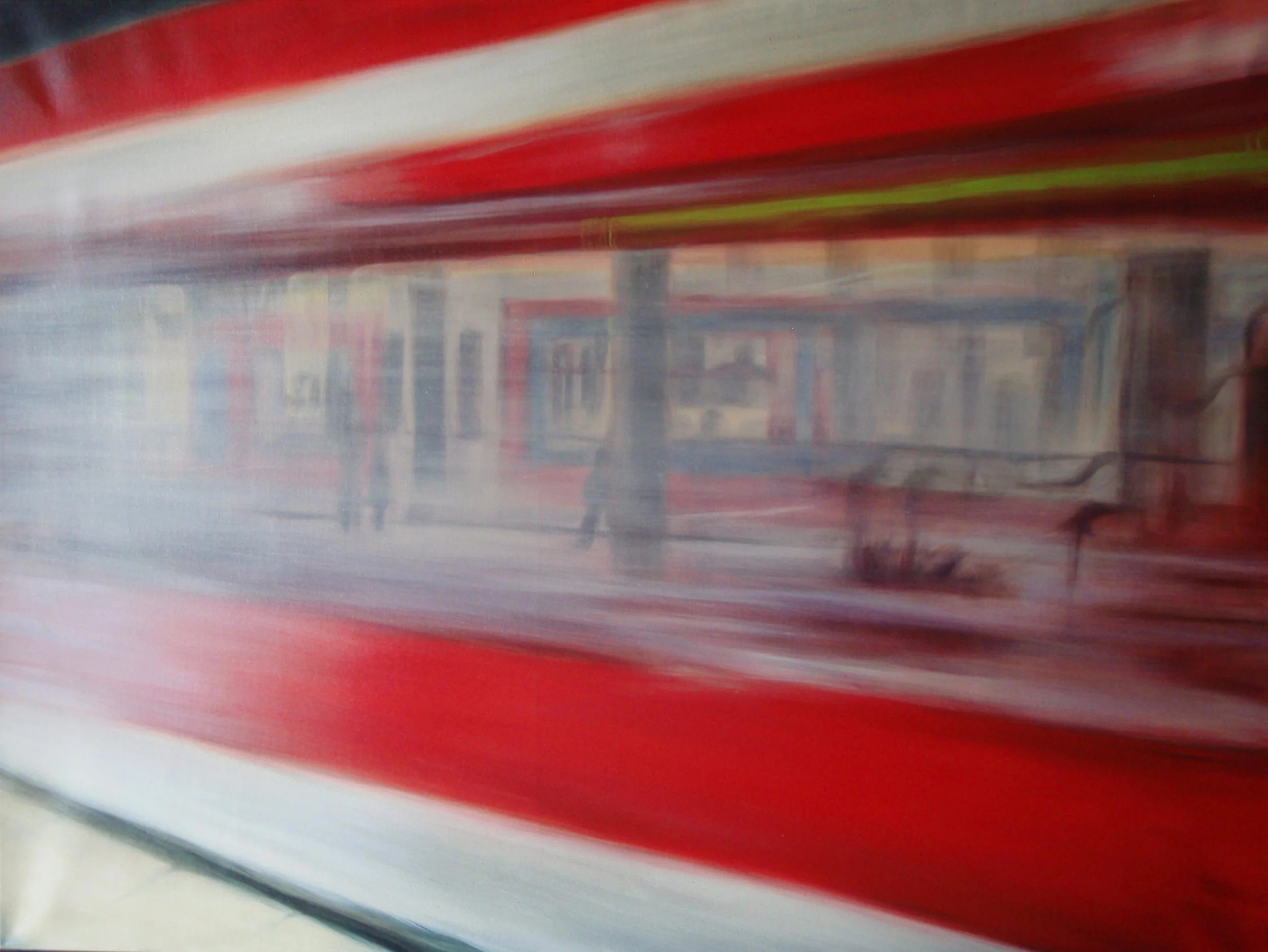 Waiting in Germany. Oil on Canvas 36"x 48", 2011