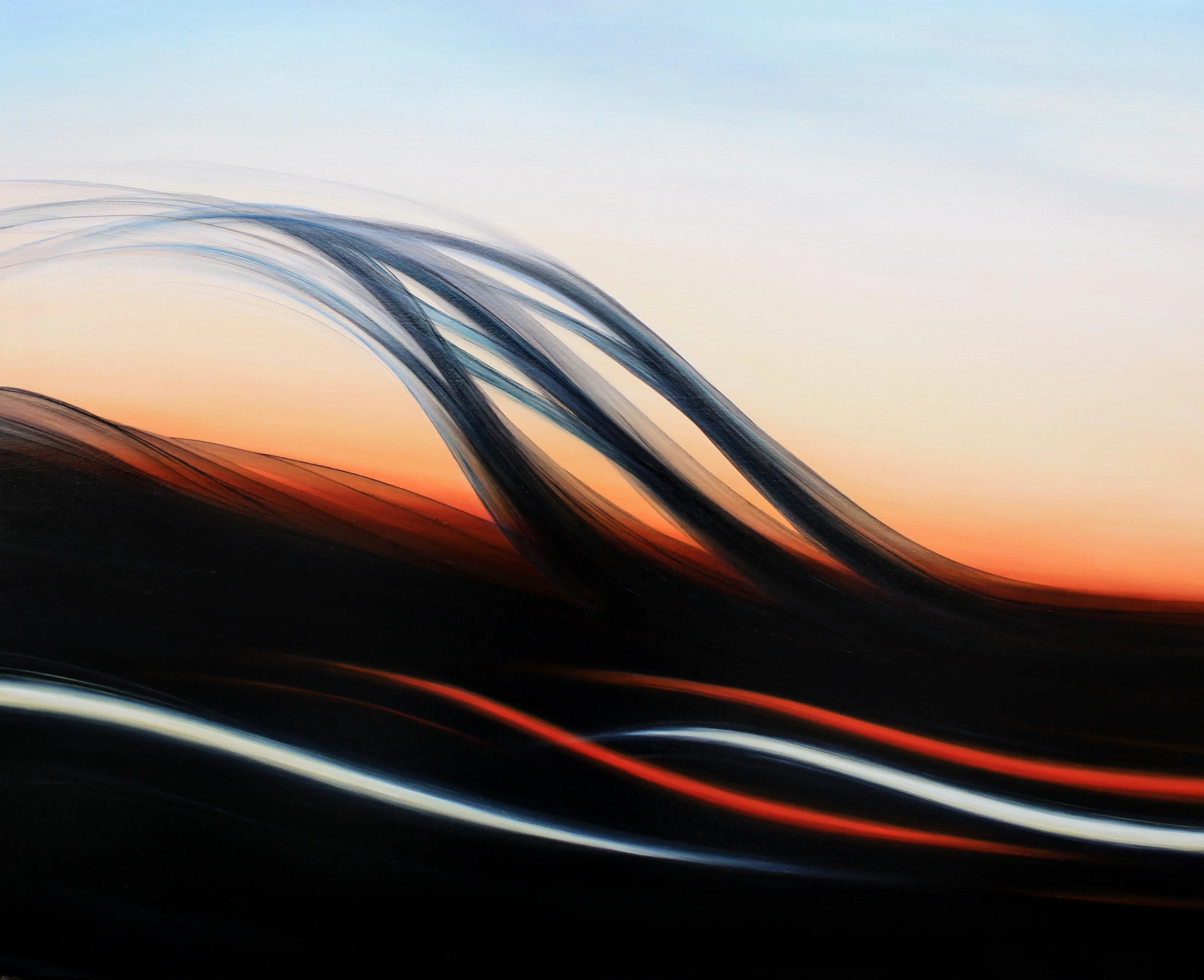 Truck #7 (Departed) Part II. Oil on Hardboard 24"x 30", 2015