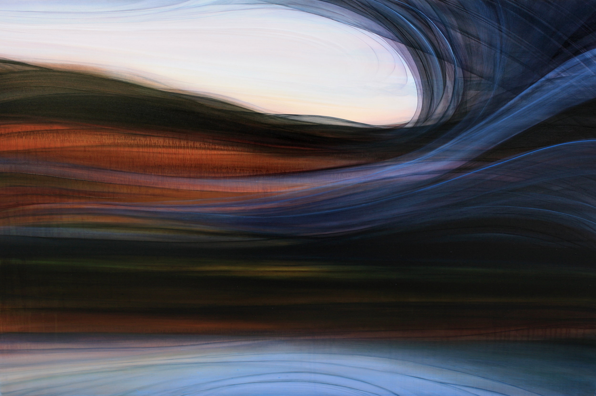 Truck #8 Departed. Oil on Hardboard 18"x 24", 2014