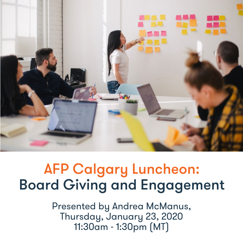  AFP Calgary Luncheon: Board Giving and Engagement 