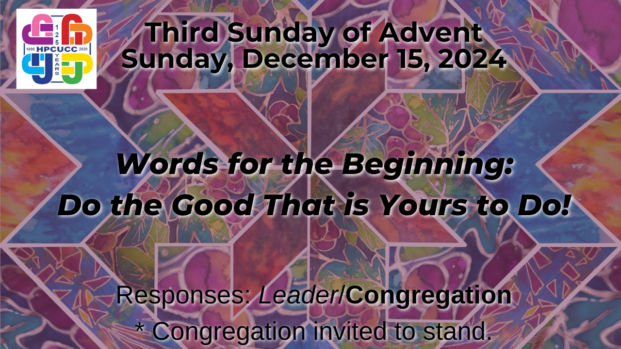 Third Sunday of Advent