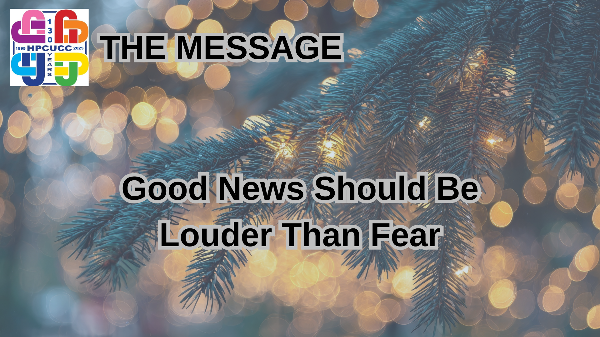 Good News Should Be Louder Than Fear