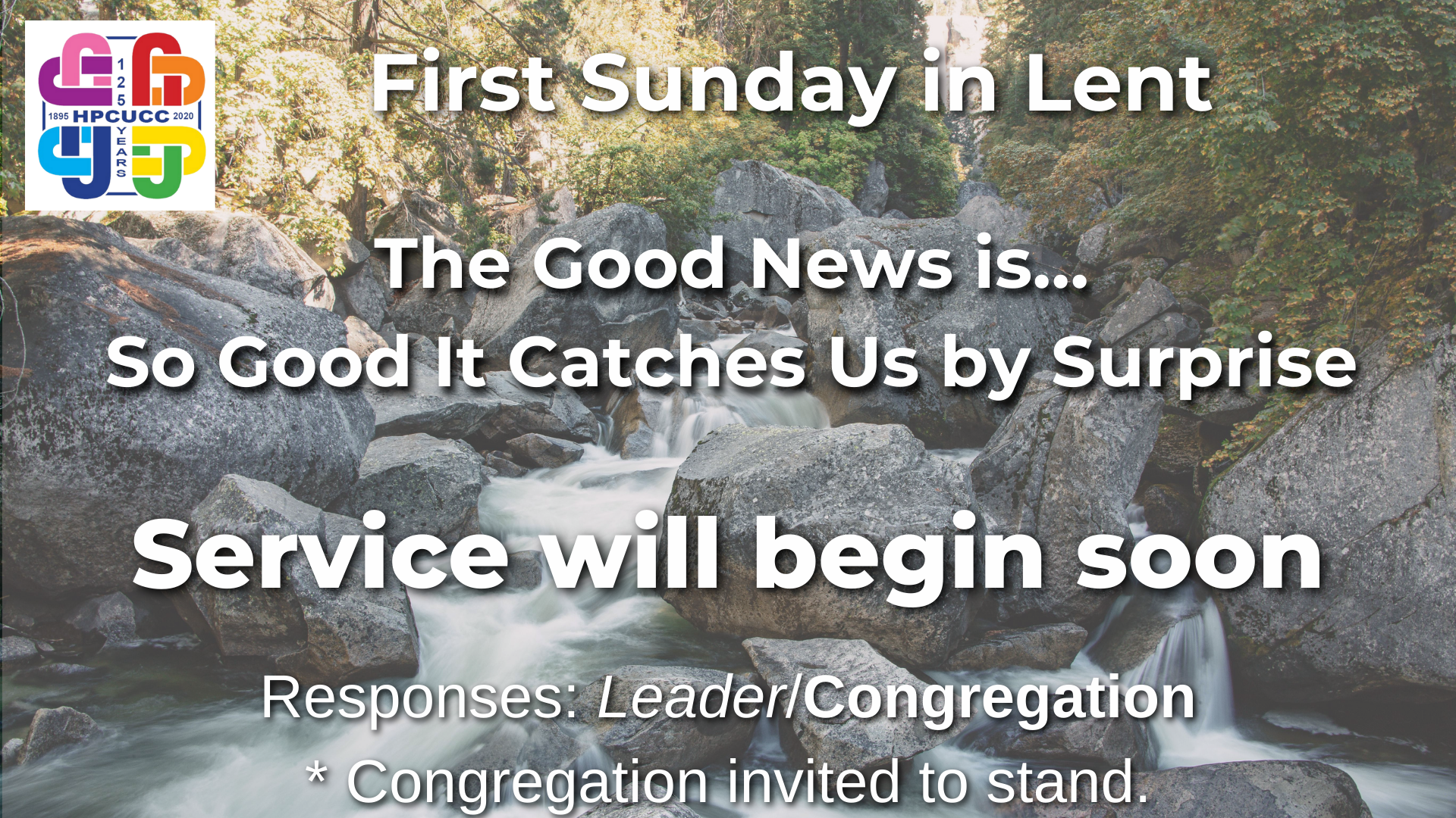 The Good News is…So Good It Catches Us by Surprise