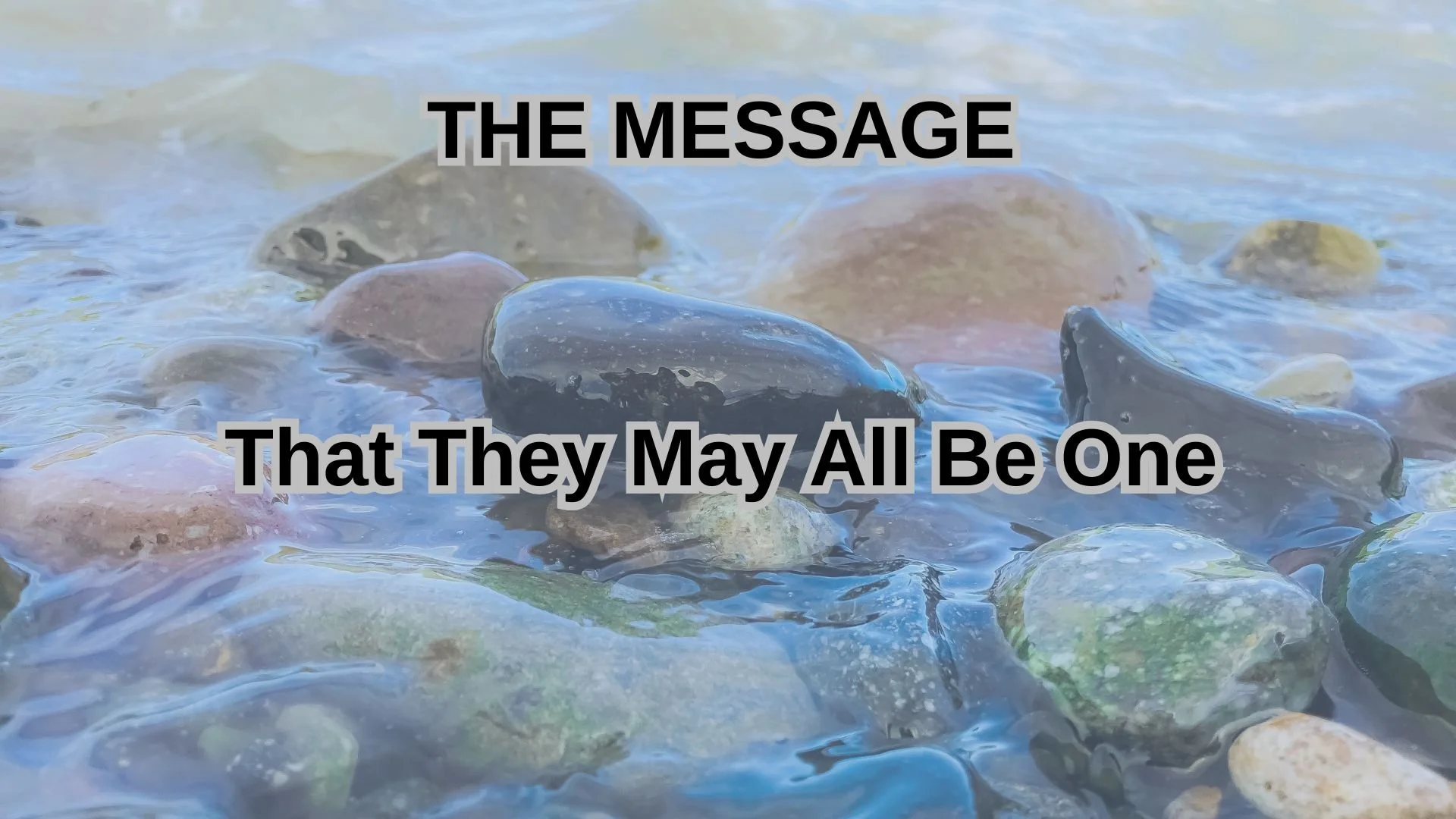 That They May All Be One