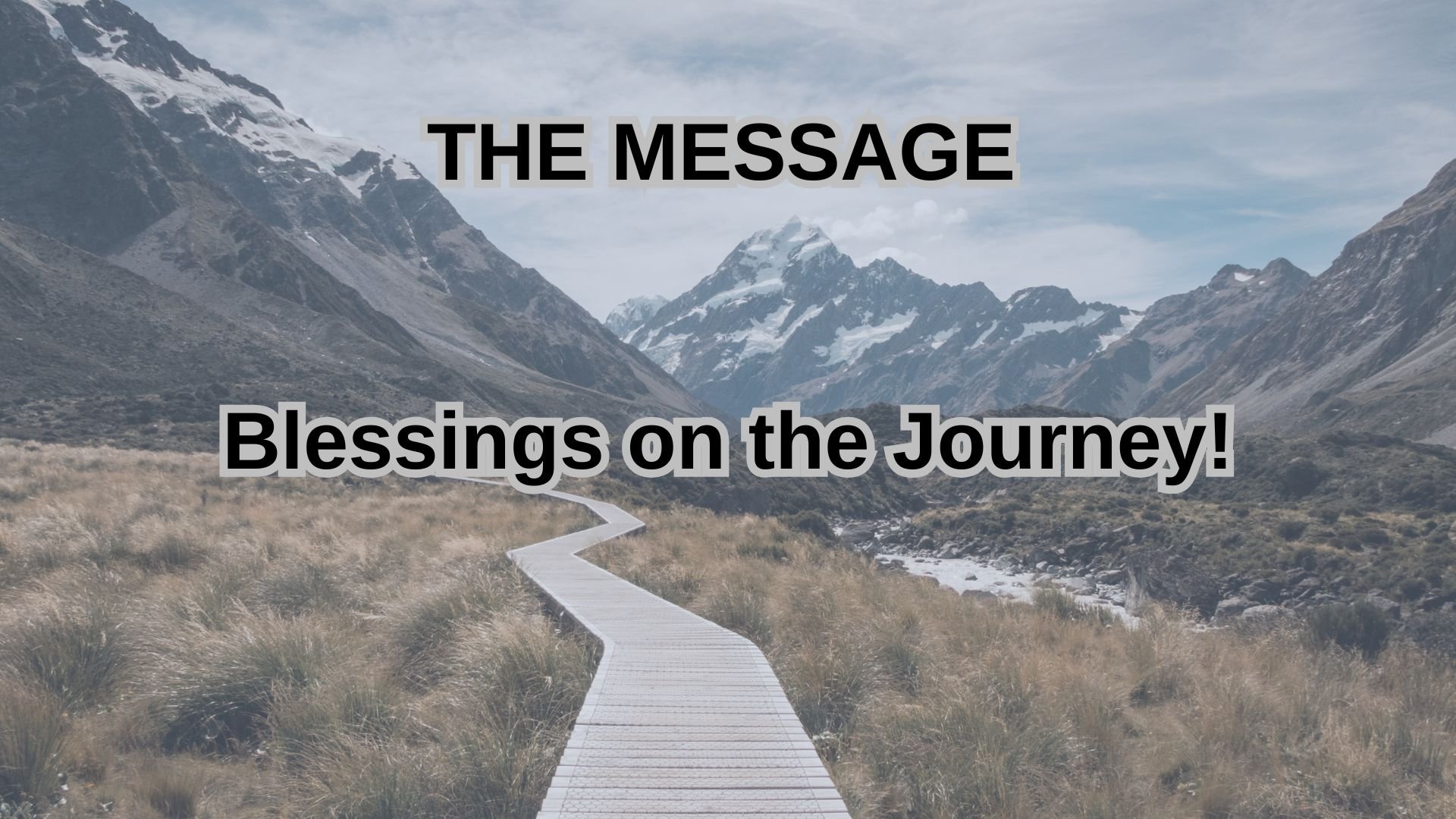 Blessings on the Journey!