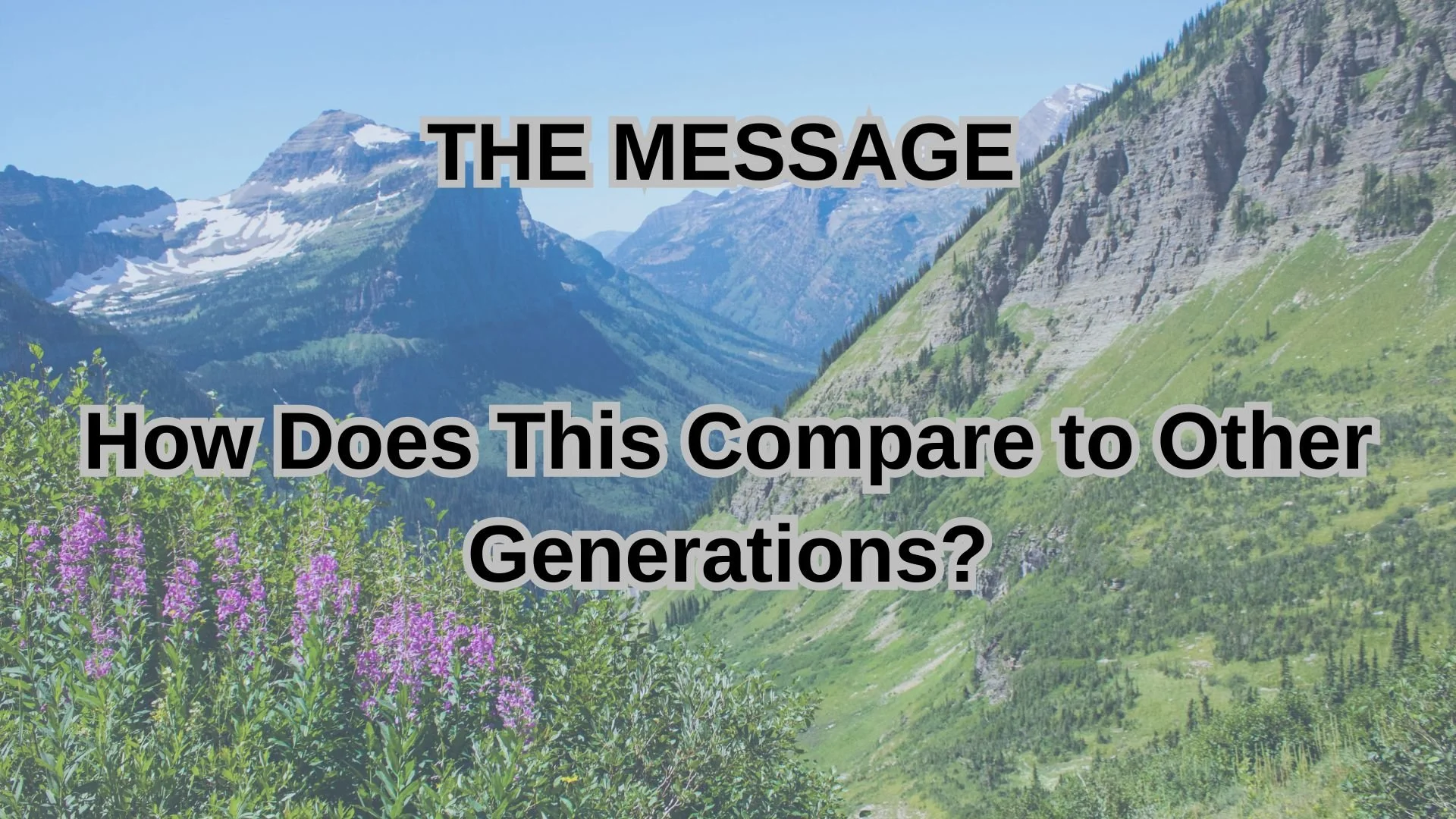 How Does This Compare to Other Generations?