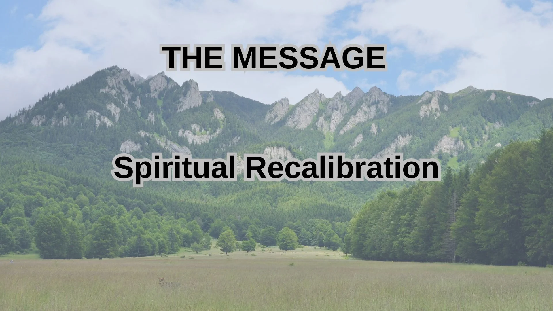 Spiritual Recalibration