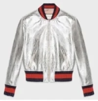 Gucci Jacket with Blue-Red-Blue Stripe