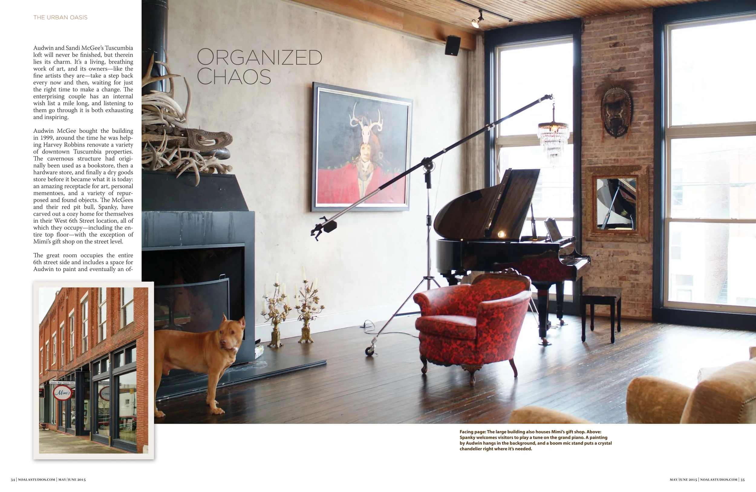 No’Ala magazine: Additional spread for a feature on downtown residences
