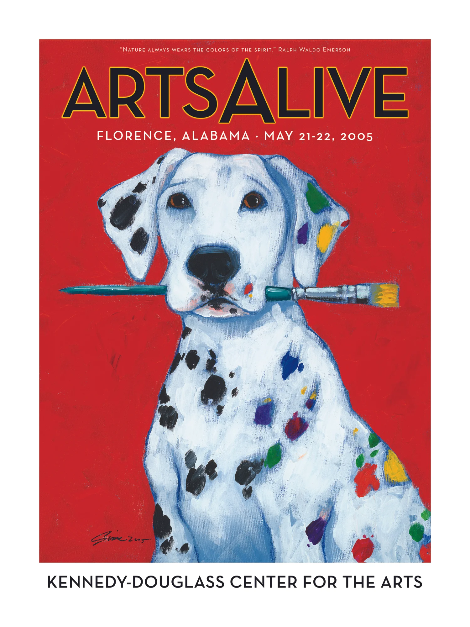 Poster for Arts Alive, an outdoor art festival