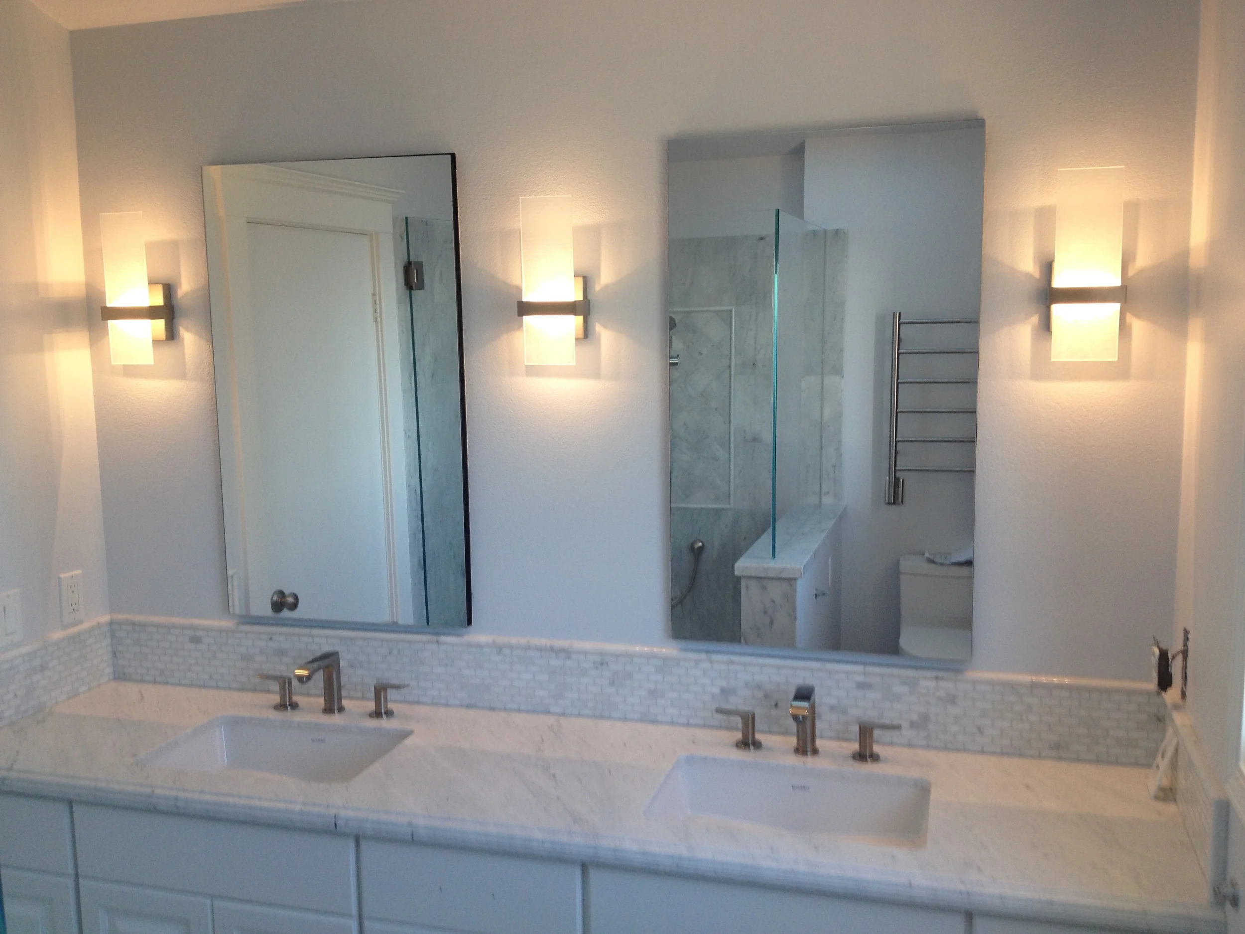 Master bath lighting
