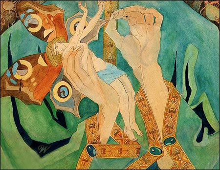 A watercolour by Maria Pawlikowska-Jasnorzewska