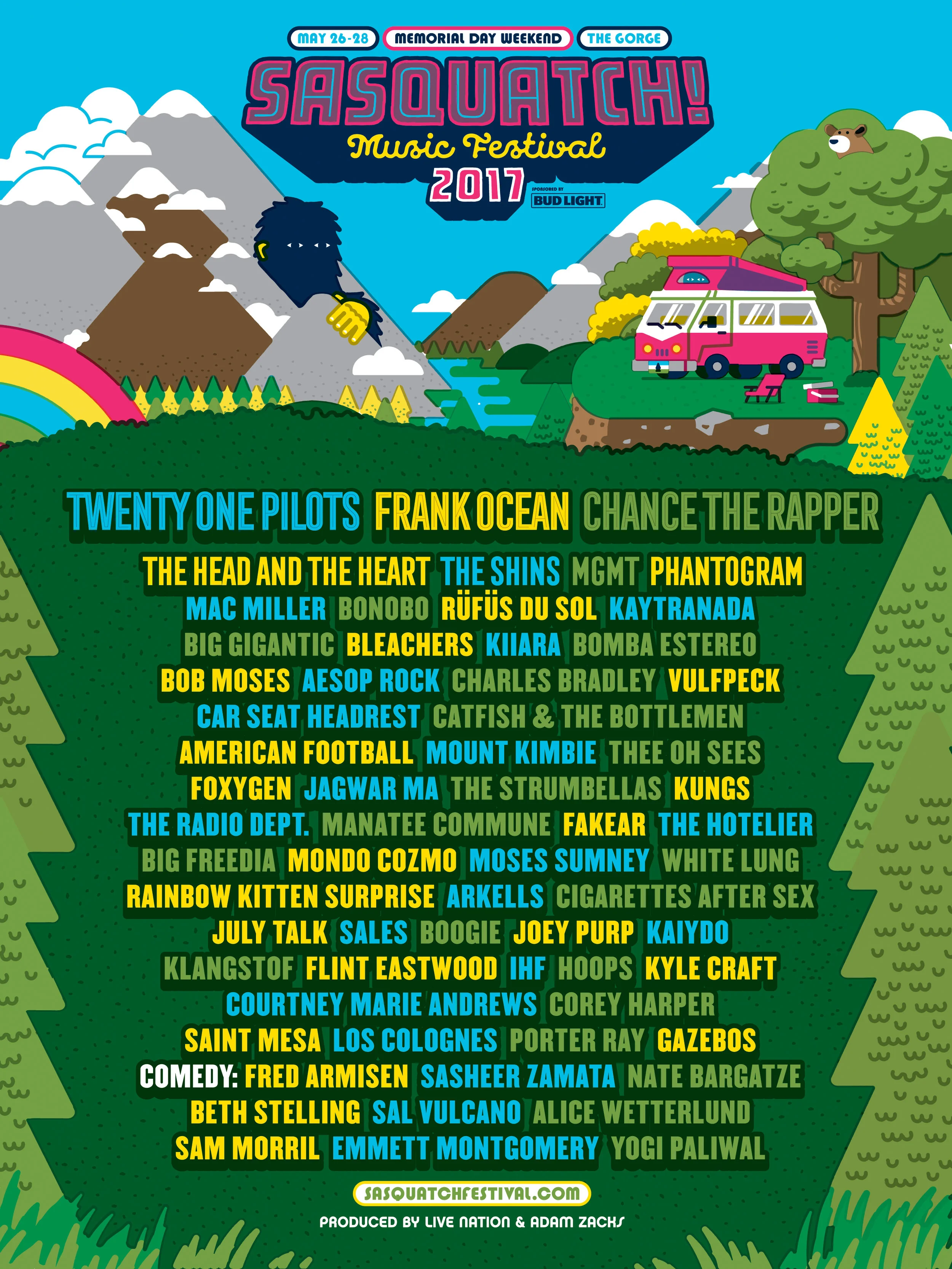 MGMT will be performing at the Sasquatch Music Festival, May 26-28. For tickets and more details go to: https://www.sasquatchfestival.com