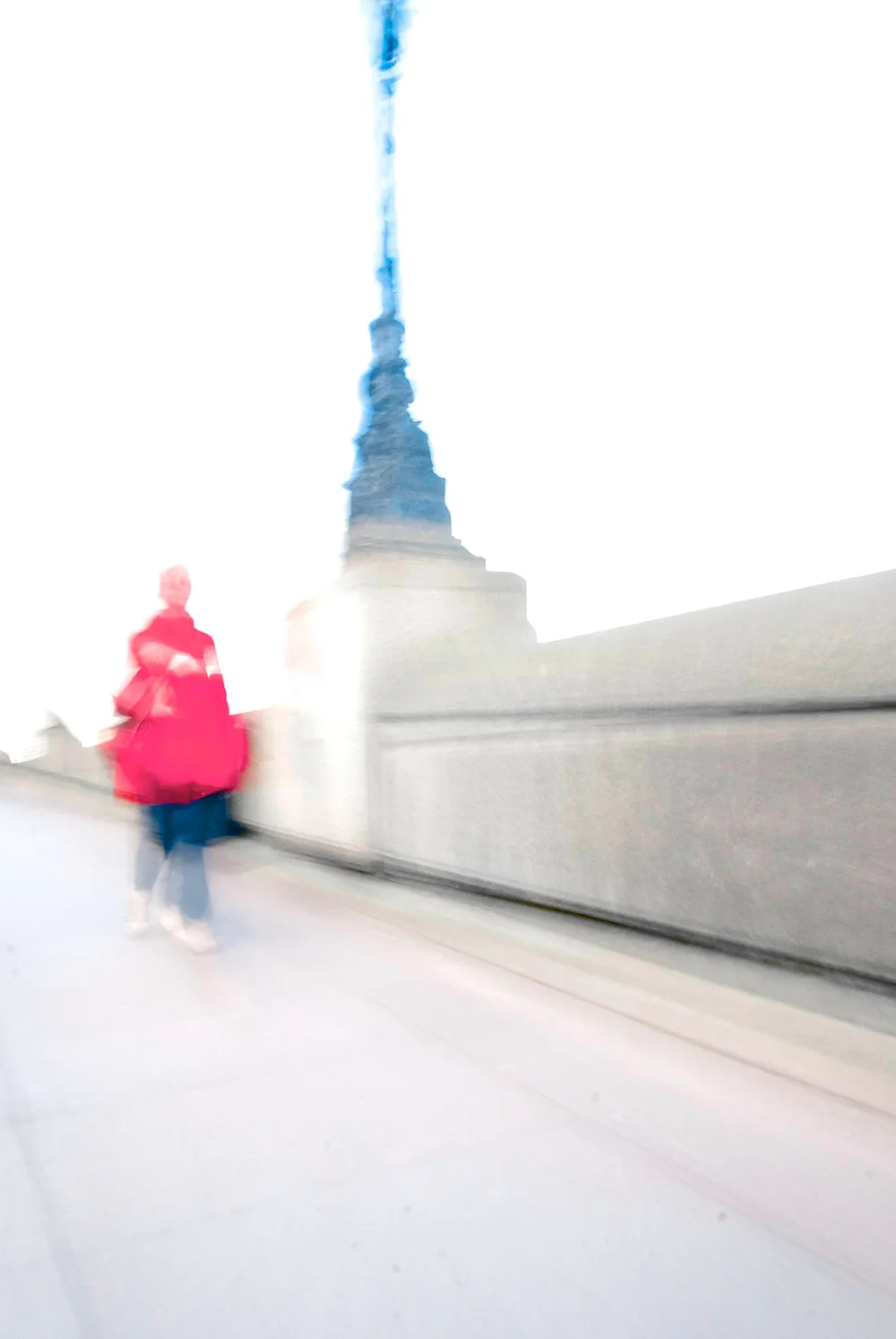 Pink Walker on the South Bank.