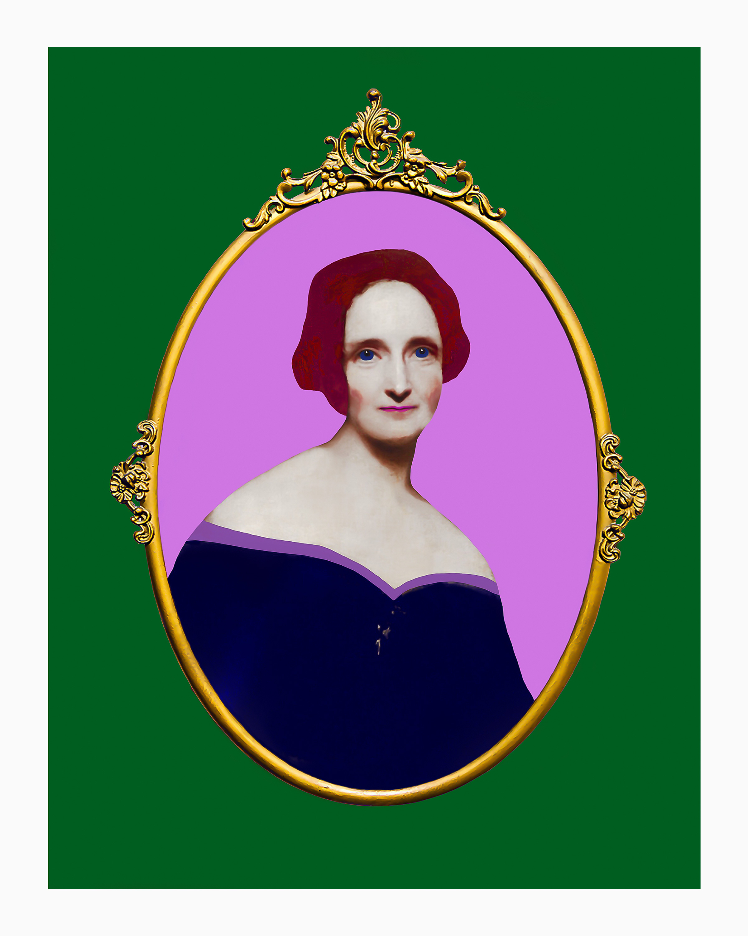 Mary Shelley Framed.