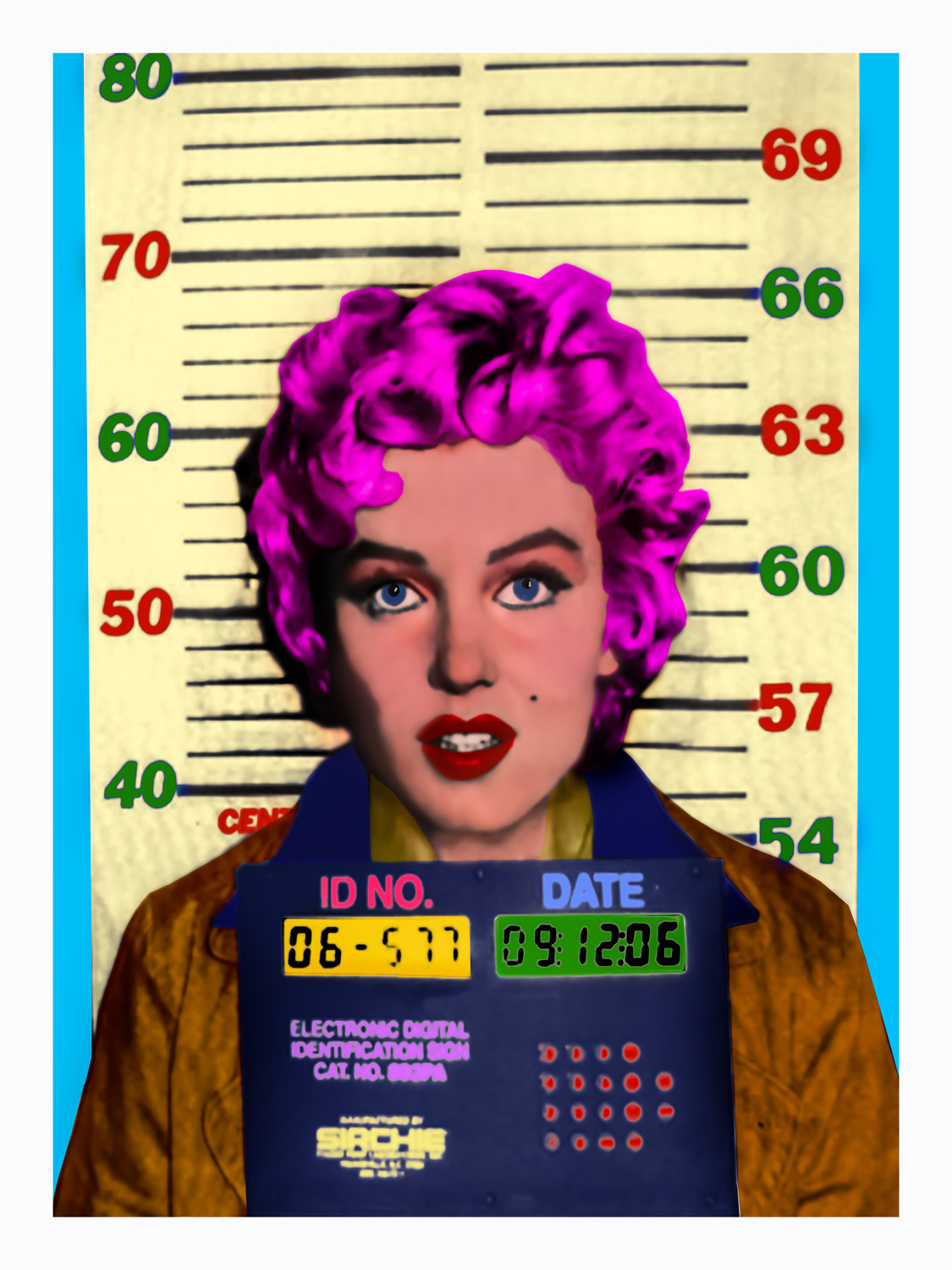 Marilyn Monroe Mugshot.