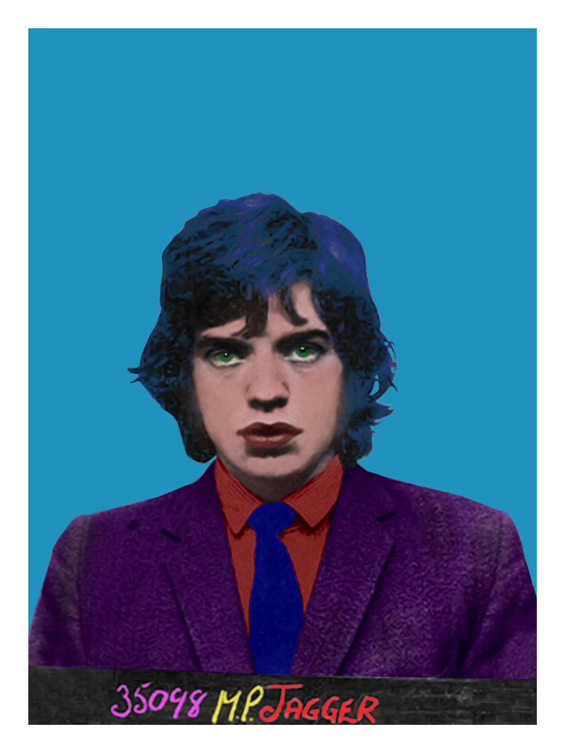 Mick Jagger Mugshot