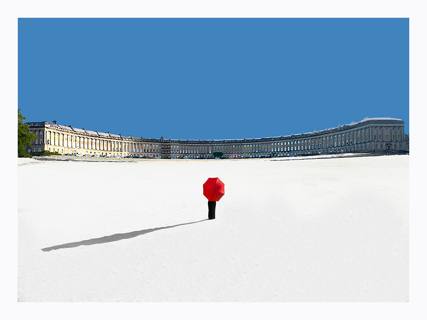 Royal Crescent In The Snow.