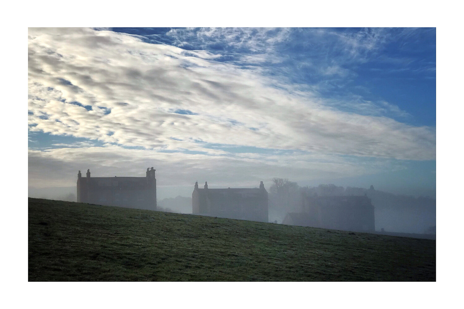 Three Houses in the Mist.