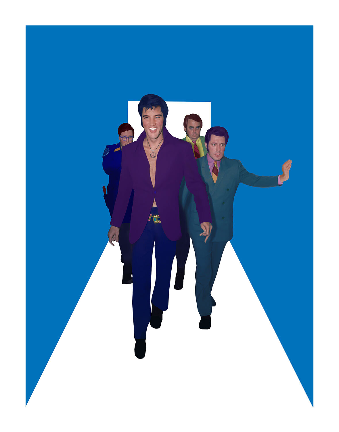 Elvis with Entourage.