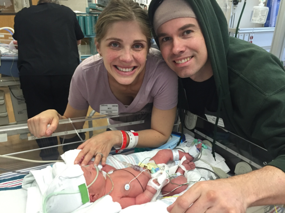 Annalisa & I with Charlie at the NICU in Modesto