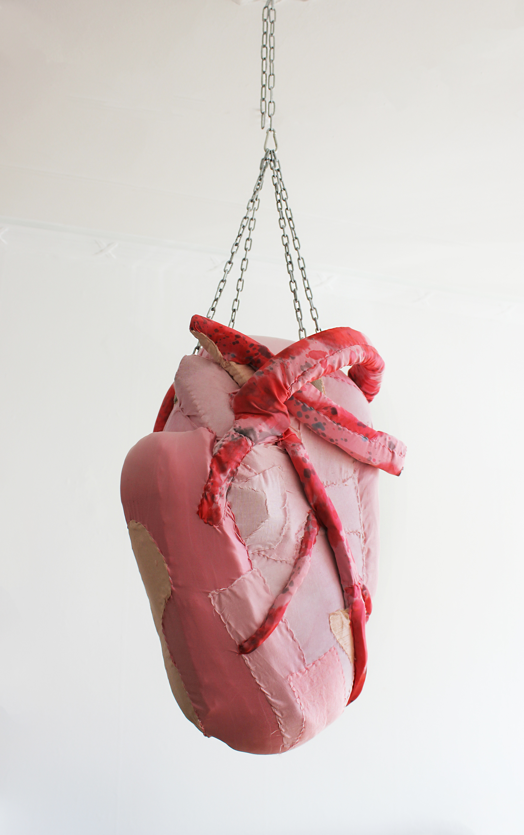 Anatomical heart punchbag. 2017