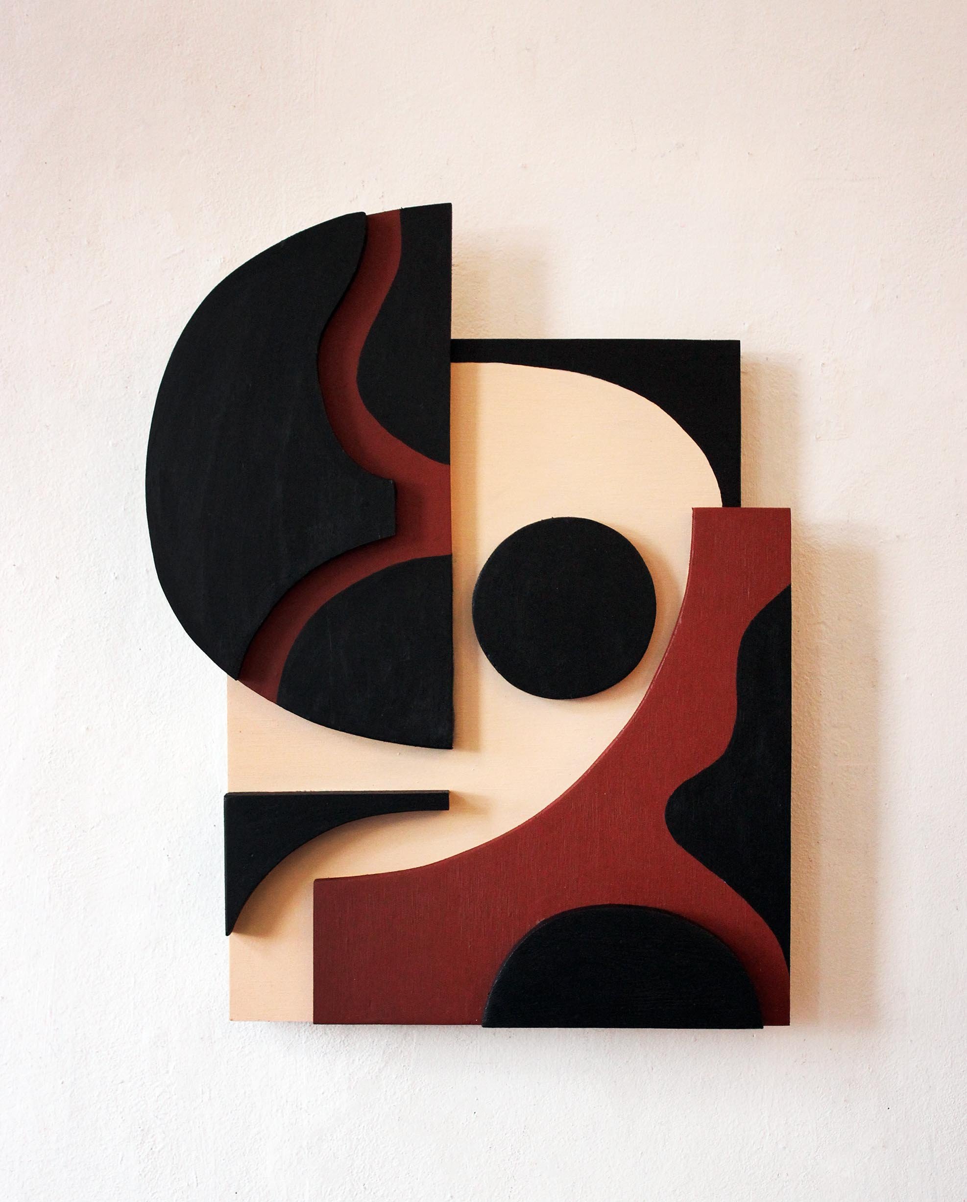  Painted wood wall relief 2021 