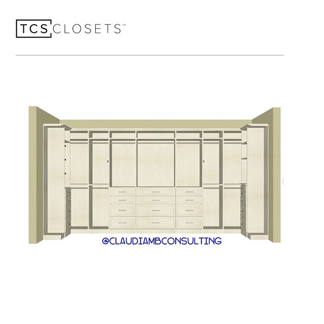 Work in progress 😁 #closetgoals #MondayMotivation
.
.
.
#ClaudiaMBConsulting #EntertainmentandLifestyleConsultant #ContainedHomeOrganizer #Luxuryclosetdesign #SpaceDesigner #currentdesignsituation #TCSClosets #MasterCloset