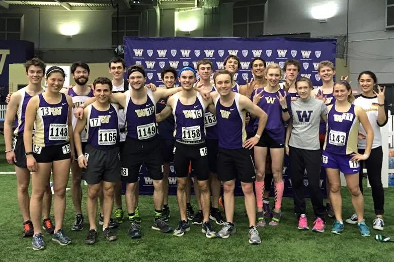 Husky Triathletes with their Running Club compatriots after some speedy track racing!