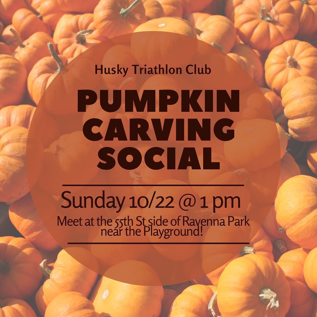 Our first social this fall will be Pumpkin Carving at Ravenna Park on Sunday, 10/22 at 1:00 pm! Meet us at the pinned location (in the second slide) near the playground on the 55th St side of Ravenna park at 5520 Ravenna Ave NE, Seattle, WA 98105. 

