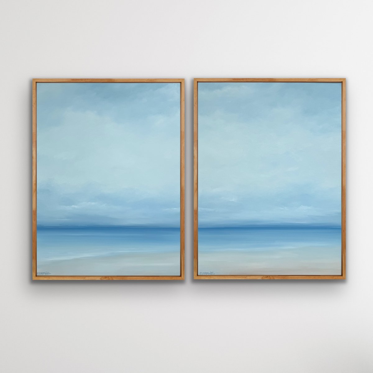 Misting Sea Diptych No.384AW & 385AW