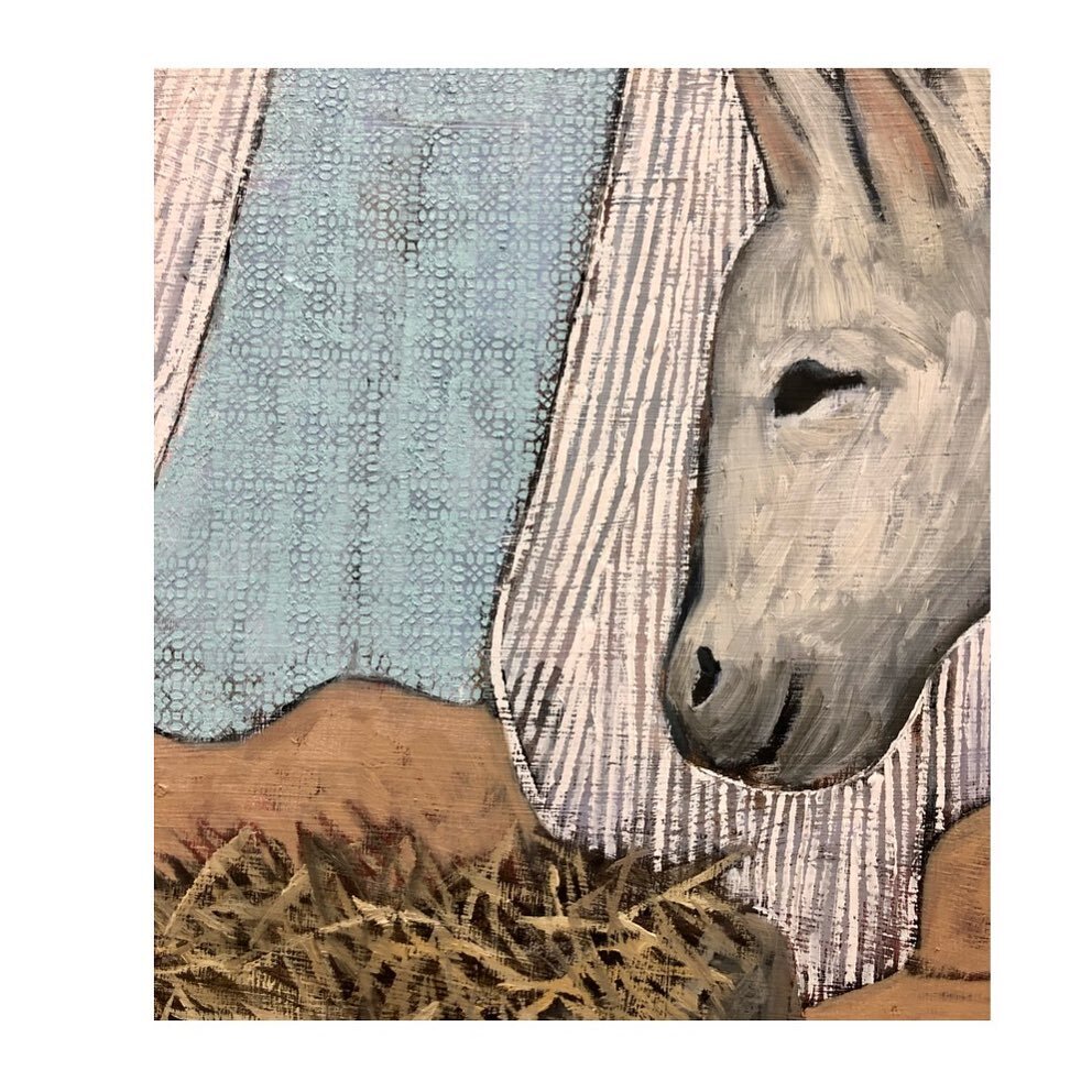 I&rsquo;ve been working on some textiles and textures for this large Nativity painting. I can&rsquo;t wait to share it with you. 

#emmataylorart #nativity #nativityscene