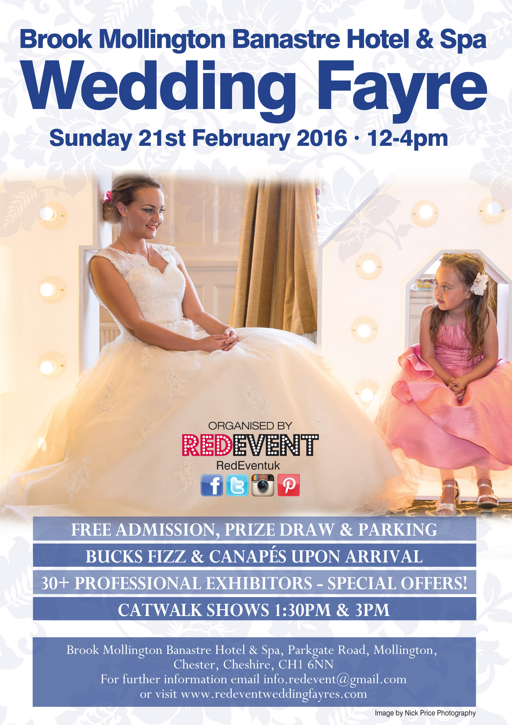 Brook Mollington Banastre Hotel & Spa Red Event Wedding Fayres Cheshire, Chester, Merseyside .jpg